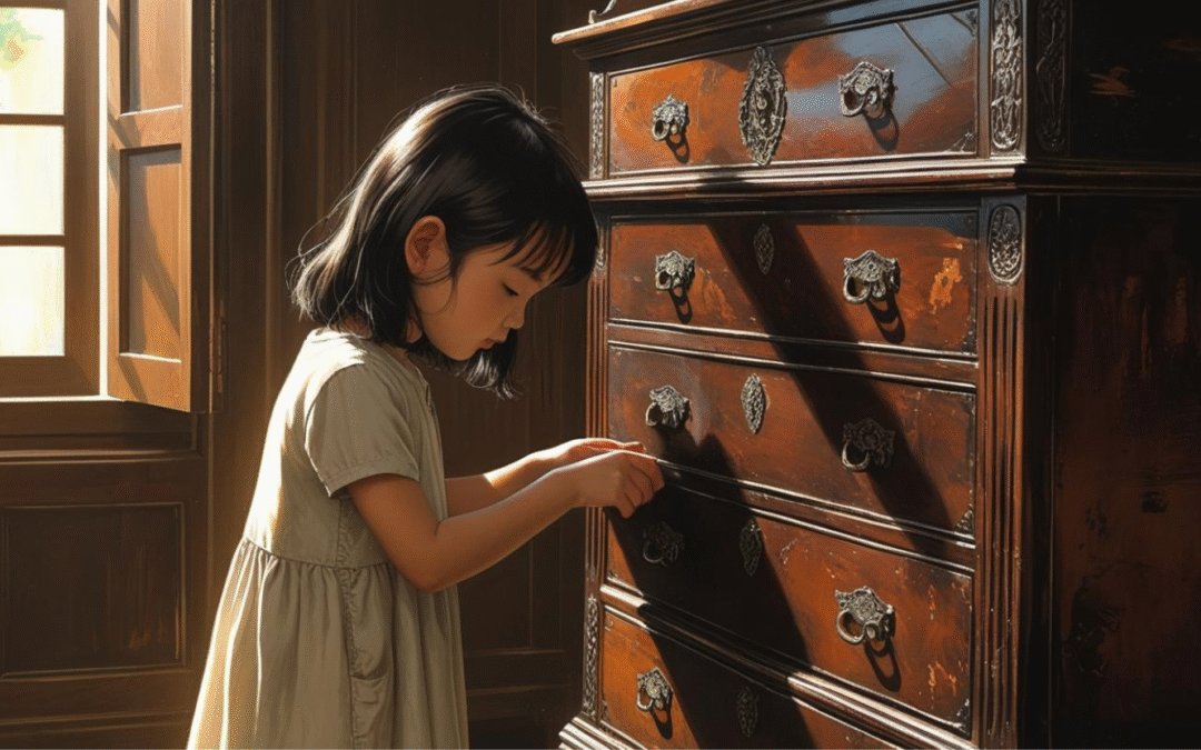 The Worn Out Book in the Dresser